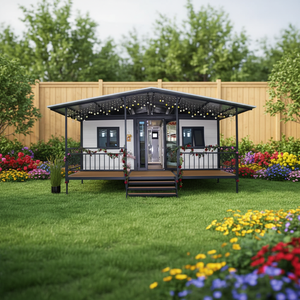 40ft 20FT สำหรับบ้านแบบขยายได้พร้อมห้องน้ำ2ห้องนอนพร้อมที่เก็บของทำจากเหล็กแบบพกพา - Product Image 1