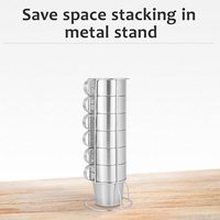 Juego de Tazas de Café de Acero Inoxidable Ecológico, Aislamiento Térmico de 6 Horas, Apto para Agua Hirviendo, Agarre Ergonómico, para Oficina y Camping