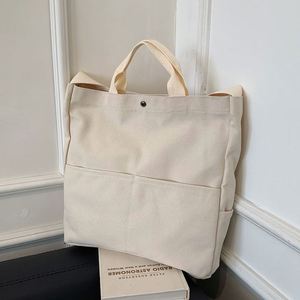 Sacs fourre-tout en toile de coton personnalisés, résistants, réutilisables, blancs et noirs, avec logo imprimé, poignées en coton, pour femmes - Product Image 5