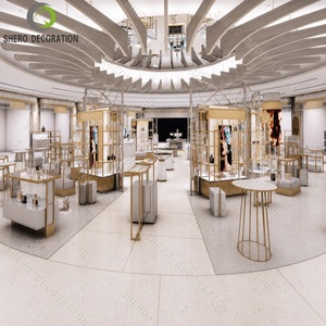 ออกแบบร้านขายน้ำหอม ตู้โชว์น้ำหอมเรียบง่ายและสง่างามสำหรับร้านน้ำหอม - Product Image 4