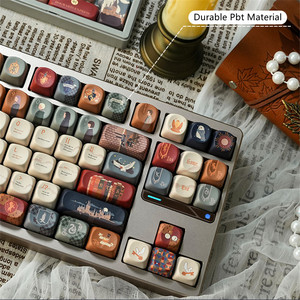 Personalidad Búhos Letra Keycaps143 Teclas Cereza/Perfil de PBT Tinte Subbed Keycap para Teclado Mecánico - Product Image 2