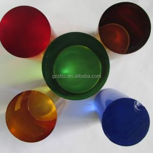 Barras y Tubos Acrílicos para Cortinas, Transparentes, con Burbujas Coloridas - Product Image 2