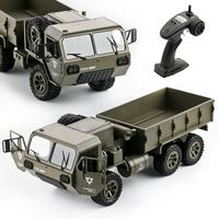Camion militaire télécommandé 6 roues motrices 15 km/h 2,4 GHz avec caméra FPV Wi-Fi, véhicule tout-terrain RC pour escalade sur rochers