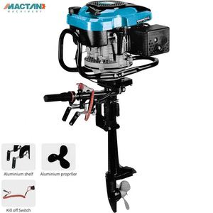 Moteur hors-bord marin solaire 4 temps 4HP-15HP, hélice en alliage d'aluminium, refroidissement par air, essence, vitesse maximale, neuf - Product Image 4