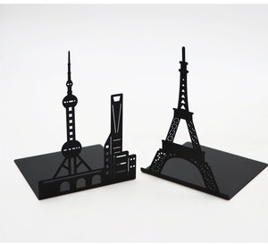Sujeta Libros Personalizados de Metal, Decorativos para Estantes, Resistentes con Base de Metal, Juego de 2 - Product Image 5