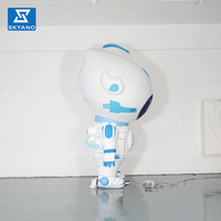 Sculpture de robot géant gonflable personnalisée, robot de dessin animé gonflable, mascotte de dessin animé, modèle de robot gonflable pour Toyota