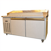 Table de Réfrigération Commerciale Soardragon à Double Porte en Acier Inoxydable 304 à Température Unique avec Ventilateur de Refroidissement pour Pizza/Salade Numérique