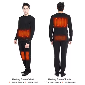 Batteria riscaldata banca di alimentazione elettronica auto-riscaldamento biancheria intima termica inverno camicia interna <span class=keywords><strong>e</strong></span> <span class=keywords><strong>pantaloni</strong></span> - Product Image 2