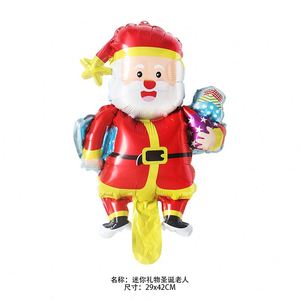 Wholesale <b>Balloon</b> Mine Size Cartoon Santa Clause Helium Ornaments Foil <b>Balloons</b> Christmas <b>Decoration</b> Supplies - Product Image 3