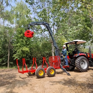 Schwerlast 7m Forst- und Landwirtschaftlicher Hydraulischer Holzgreifer mit Zapfwelle (PTO) ATV-Holzkran-Anhänger für Traktoren - Product Image 6