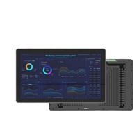 Écran tactile industriel LCD mural de type condensateur-résistance pour atelier, tout-en-un, basé sur X86/ARM, Windows 7, pour contrôle industriel