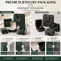 Boîte à bijoux de luxe en daim premium pour bagues, bracelets, pendentifs, boucles d'oreilles, colliers, adaptée aux diamants, perles et autres bijoux.
