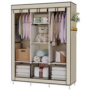 <span class=keywords><strong>Armoire</strong></span> pliable <span class=keywords><strong>en</strong></span> tissu au design moderne pour le rangement des vêtements dans la chambre et l'appartement - Product Image 4