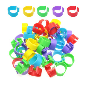 Bagues d'identification à clipser de 1 cm pour poussins, en plastique durable, pour poussins, petits oiseaux, cailles, pinsons, poulets de basse-cour - Product Image 6