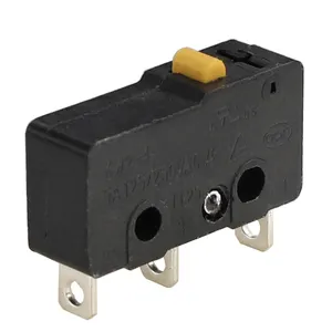 Micro interruptor de ação com 3 pinos, micro interruptor de pressão com preto e 15a