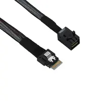 Câble de données Ligne Mince SAS 4.0 SFF-8654 4i 38pin L'hôte HD Mini SAS 4i SFF-8643 36pin Câble Cible