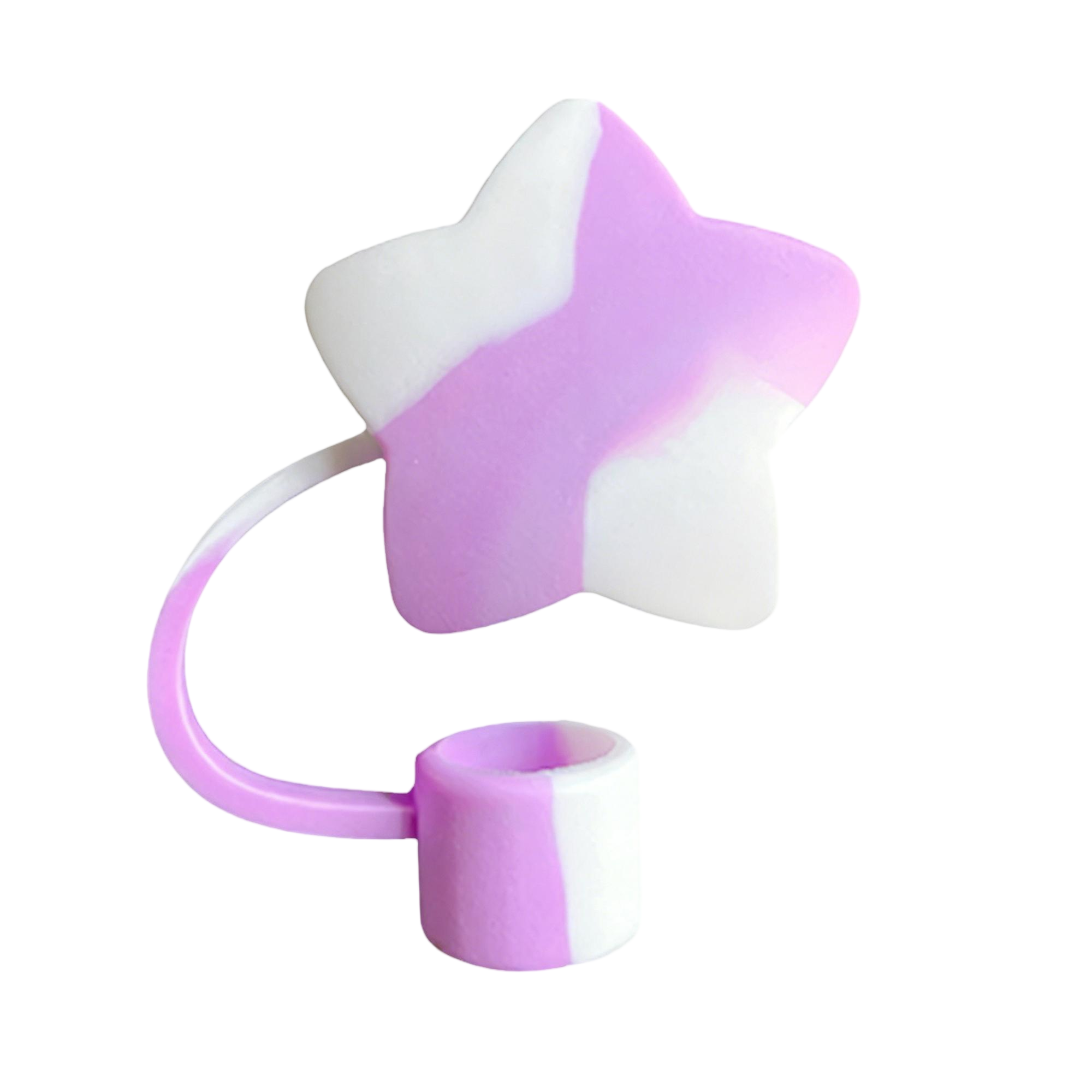 Violeta claro y blanco