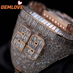 แหวนเพชร GEMLOVE ระดับไฮเอนด์ D-F VVS ฝังเพชรเต็มวง สำหรับงานปาร์ตี้ไนท์คลับ - Product Image 3