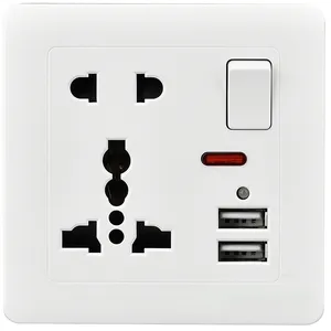 Australia Standard Dual USB Tap C With Double GPO Double Power Point Double Pole 3 Pin Wall Usb Socket