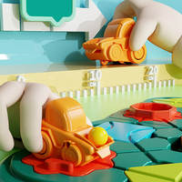 Casse-tête pour enfants unisexe, jeu éducatif, entraînement logique, construction de blocs routiers
