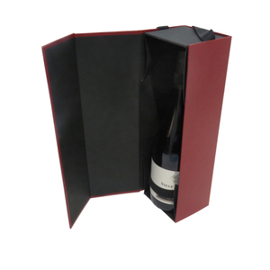 Scatola <span class=keywords><strong>Regalo</strong></span> in Cartone di Lusso con Inserto in Schiuma Morbida per Bottiglie di Vino, Whisky, Vodka, Soda, Liquori, con Finitura Opaca Goffrata e Laminata - Product Image 2
