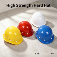 Casco de Seguridad Redondo y Ventilado de ABS, Resistente a Impactos, para Construcción, Minería y Mantenimiento de Carreteras