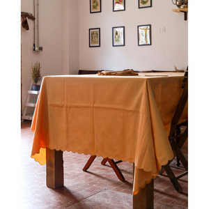 Nappe ethnique en jacquard de couleur saumon avec nœuds, rectangulaire, carrée, en tissu PVC imprimé, pour la maison, les fêtes, de marque pour les hôtels - Product Image 2