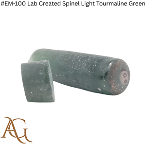 Espinela Cultivada en Laboratorio # Turmalina verde sintética EM-100 creada en laboratorio, en forma de bolas, material sintético simulado de fusión por llama. - Product Image 2