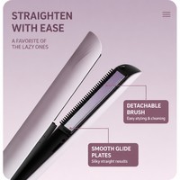 Lisseur de cheveux Torlin Mini avec plaques lisses détachables, ions négatifs, soin à la lumière rouge et brume nano