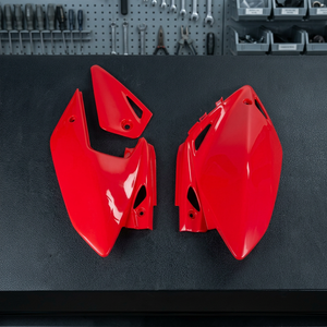 Pannelli laterali rossi 070 per carenatura moto Honda CRF 450X 2005-2016 - Product Image 3