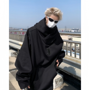 <span class=keywords><strong>Sweat</strong></span> à <span class=keywords><strong>capuche</strong></span> extra-large avec épaules tombantes, <span class=keywords><strong>sweat</strong></span> à <span class=keywords><strong>capuche</strong></span> fonctionnel robuste pour homme pour l'hiver - Product Image 6