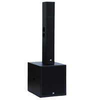 Caisson de basses actif 600W avec haut-parleur de colonne de 18 \ "Line Array Solutions audio portables Système de sonorisation intégré Impédance 8ohm
