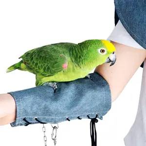 Bird Arm Sleeve Macaw Parrot Anti-Scratch Arm Protector Cockatiels Anti-bite Arm Guard Clothes For Training Standing Interacting