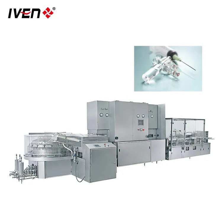 Ampoule Washing Filling Sealing and Packing Machine/e Automatic Ampoule Glass Bottle Fill Wash and Seal Assembly Line