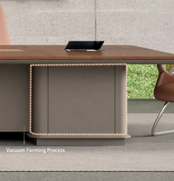 Grande table de conférence rectangulaire minimaliste pour bureau, salle de réunion, avec chaises assorties, pour réunions d'affaires, tailles personnalisées OEM