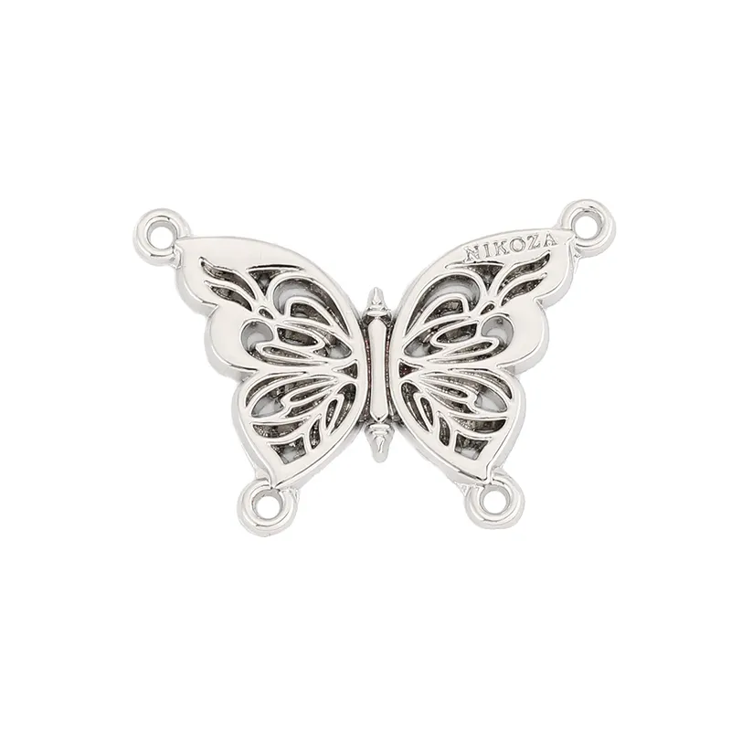 hot selling factory price wholesales custom pretty butterfly metal pendants with engraved letters metal jewelry tags
