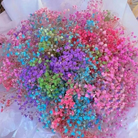 Bouquet de gypsophile en gros, fleurs séchées, fleurs de souffle de bébé conservées, couleur blanche pour mariage ou décoration de la maison