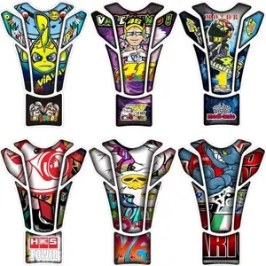 Autocollant universel de Protection de réservoir moto, 1 pièce, tapis de Protection, style de réservoir, personnalisé, créatif Racer, aigle, requin, dessin animé