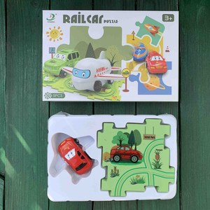 Gioco di Avventura per Bambini con Pista Elettrica in Plastica, Serie Funny Land, Auto Elettrica a Batteria, Gioco Puzzle Divertente - Product Image 6