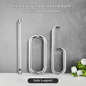 Poignées <span class=keywords><strong>de</strong></span> porte pliables en acier inoxydable <span class=keywords><strong>de</strong></span> qualité médicale YOTO <span class=keywords><strong>avec</strong></span> ventouse pour <span class=keywords><strong>salle</strong></span> <span class=keywords><strong>de</strong></span> <span class=keywords><strong>bain</strong></span> - Product Image 2