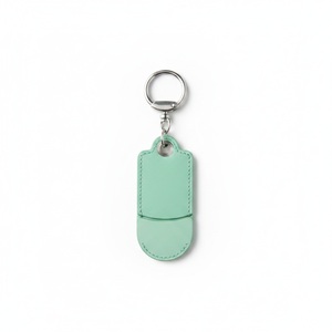 Llavero con Soporte para Teléfono, Diseño Oriental de Varita de la Fortuna, en Cuero Verde, con Logotipo Personalizado, Regalo Corporativo - Product Image 3