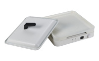 Cuisinière à Induction simple blanche Mini Table cuisinière à Induction électrique Portable de forme carrée