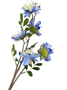 Rama de flor artificial extravagante de cinco cabezas con tallo largo rojo azul blanco rosa Delonix Regia Flame <span class=keywords><strong>Tree</strong></span> para decoración de Navidad - Product Image 6
