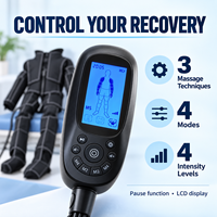Système de récupération par compression d'air pour le corps entier Kolendy pour les athlètes, bras, hanches et jambes, 4 modes et 4 niveaux d'intensité