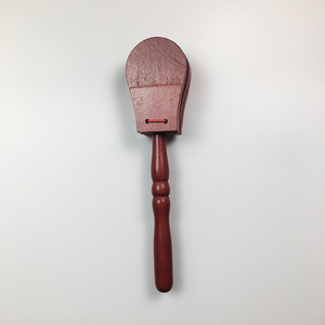 Castagnettes espagnoles à long manche en bois pour enfants, instrument de percussion à sonorité claire, vente en gros à prix abordable - Product Image 4