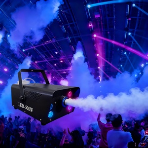 Macchina del Fumo Professionale <span class=keywords><strong>Mini</strong></span> con LED, Macchina della Nebbia R/G/B Elettrica con Telecomando per Palcoscenico, Feste, Matrimoni, Discoteche, DJ - Product Image 5