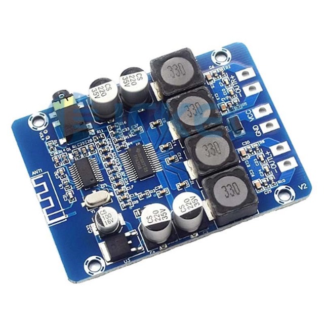 Ultra-clear Bluetooth digital power amplifier board TPA3118 dual 45W audio amplifier module AUX decoding XH-M314