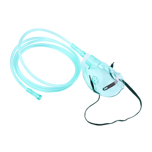 Tıbbi malzemeler hastane oksijen yüz maskesi ayarlanabilir Pvc tek kullanımlık basit oksijen maskesi - Product Image 4