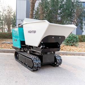 Multifunctional Mini All-Terrain 500KG <b>Track</b> Dumper 1.2Ton Load Capacity Wheelbarrow Power PLC <b>Pump</b> Concrete Buggy - Product Image 1
