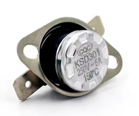 Merek LIXINC termostat Ksd301 5A 250V pengendali termal sensor suhu untuk mesin Popcorn bimetal termistor BOM